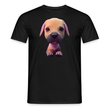 Black Mouth Cur Dog - Black Mouth Cur - Men's T-Shirt - black - Front - AI Model Male 178 light (178cm)