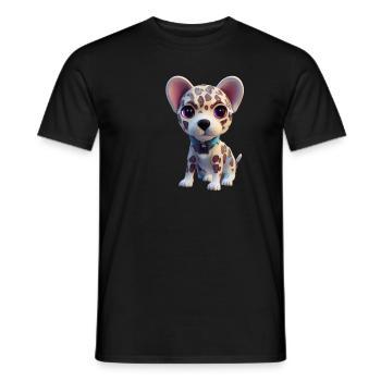 Catahoula Léopard Chien - T-shirt homme - noir - Devant - AI Model Male 178 light (178cm)