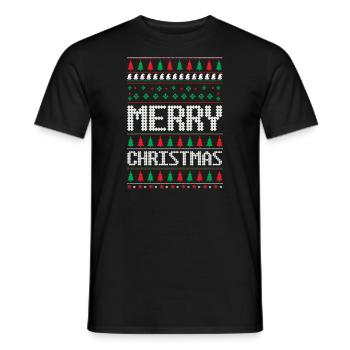 Frohe Liftmas Hässlicher Weihnachtspullover - Männer T-Shirt - Schwarz - Vorne - AI Model Male 178 light (178cm)