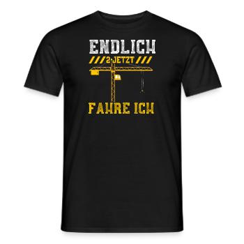 Endlich 2 Jetzt Fahre Ich - Männer T-Shirt - Schwarz - Vorne - AI Model Male 178 light (178cm)