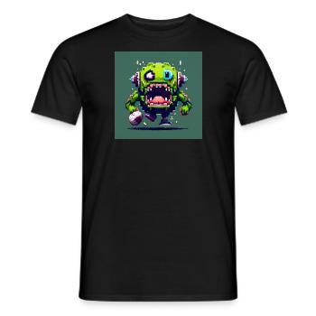 Pixel unique Amazing Pixel Art - T-shirt homme - noir - Devant - AI Model Male 178 light (178cm)