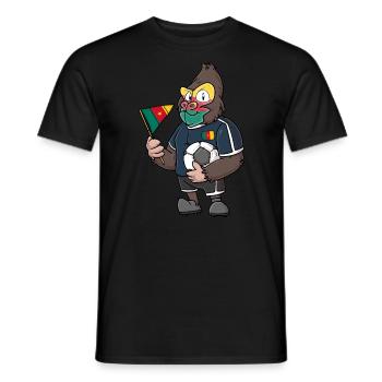 Kamerunischer Gorilla - Männer T-Shirt - Schwarz - Vorne - AI Model Male 178 light (178cm)
