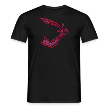 Pirate Flag Thomas Tew A - Men's T-Shirt - black - Front - AI Model Male 178 light (178cm)