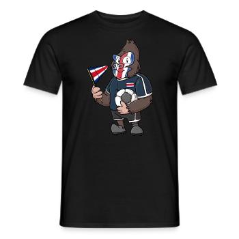 Costa Rica Gorilla - Men's T-Shirt - black - Front - AI Model Male 178 light (178cm)