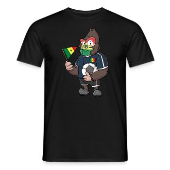 Senegal Gorilla - Men's T-Shirt - black - Front - AI Model Male 178 light (178cm)