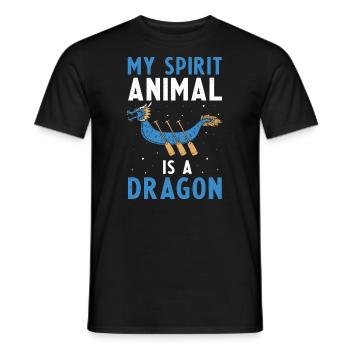 Chinese Boat Race for Dragon Boat Trainers - Men's T-Shirt - black - Front - AI Model Male 178 light (178cm)