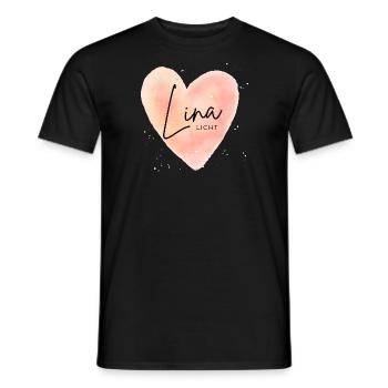 Lina Namensbedeutung Licht Strahlende Carolina - Männer T-Shirt - Schwarz - Vorne - AI Model Male 178 light (178cm)