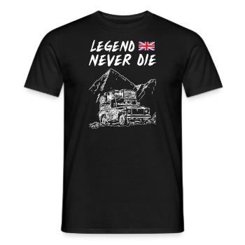 La légende de Landy ne meurt jamais - T-shirt homme - noir - Devant - AI Model Male 178 light (178cm)