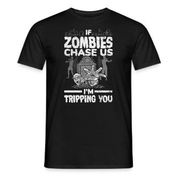 Costume d'amant de zombie pour Halloween drôle - T-shirt homme - noir - Devant - AI Model Male 178 light (178cm)