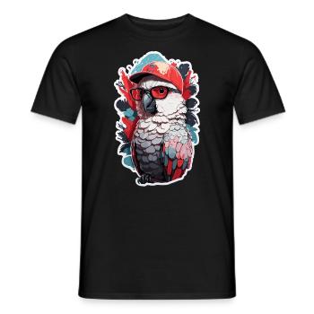 Cockatoos Parrot Cool Sunglasses Casquette de baseball - T-shirt homme - noir - Devant - AI Model Male 178 light (178cm)