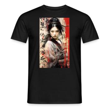 Japan Tradition Japanisch Kultur Frau - Männer T-Shirt - Schwarz - Vorne - AI Model Male 178 light (178cm)