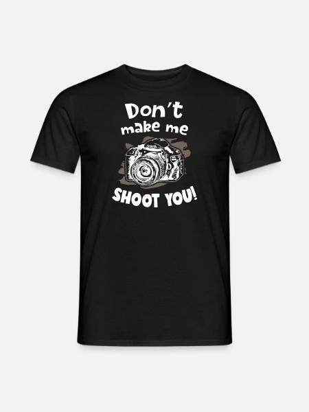 Ne me fais pas photographier ton appareil photo de photographe - T-shirt homme - noir