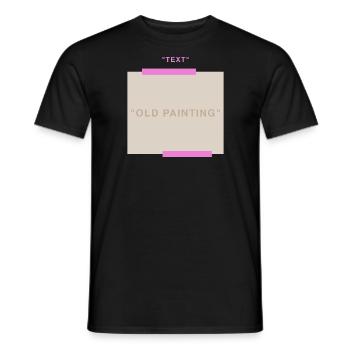 Off-Wifie: No Painting | only text and colors - Männer T-Shirt - Schwarz - Vorne - AI Model Male 178 light (178cm)