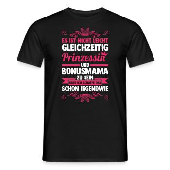 Stiefmutter Stiefmama Bonusmama - Männer T-Shirt - Schwarz - Vorne - AI Model Male 178 light (178cm)