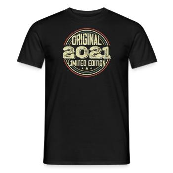 Geburtstagsfeier 2021, ein legendärer Jahrgang - Männer T-Shirt - Schwarz - Vorne - AI Model Male 178 light (178cm)