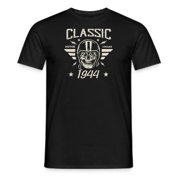 Klassisches Vintage-Geburtstagsgeschenk aus dem Jahr 1944 - Männer T-Shirt - Schwarz - Vorne - AI Model Male 178 light (178cm)