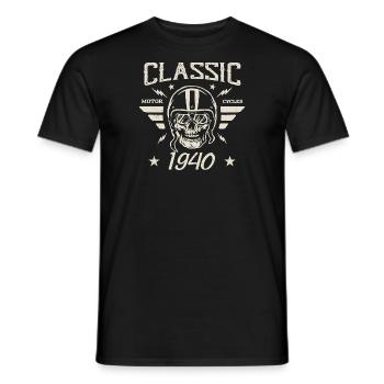 Vintage Klassisches Geburtstagsgeschenk geboren 1940 - Männer T-Shirt - Schwarz - Vorne - AI Model Male 178 light (178cm)