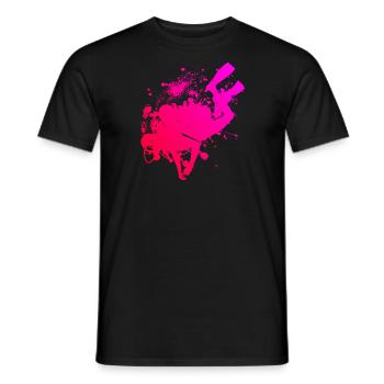 Diving Diver Women's Diving Scuba Diving - Men's T-Shirt - black - Front - AI Model Male 178 light (178cm)