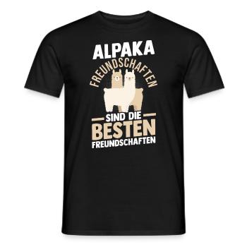 Alpaga - T-shirt homme - noir - Devant - AI Model Male 178 light (178cm)