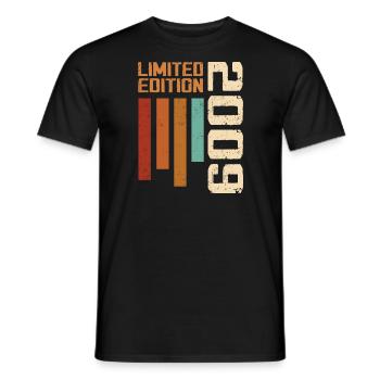 Jahrgang 2009 Geburtstagsgeschenk 2009 Retro 2009 - Männer T-Shirt - Schwarz - Vorne - AI Model Male 178 light (178cm)