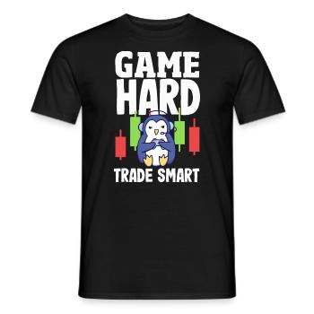 Cryptocurrency Rewards Gaming Blockchain Gamer - Men's T-Shirt - black - Front - AI Model Male 178 light (178cm)