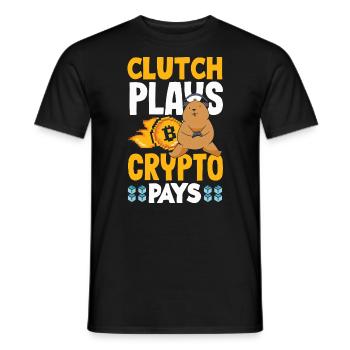 Cryptocurrency Rewards Gaming Blockchain Gamer - Men's T-Shirt - black - Front - AI Model Male 178 light (178cm)