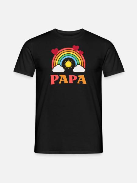 I love dad, I love dad - Men's T-Shirt - black