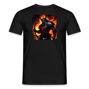 Fire Archery God - Men's T-Shirt - black - Front - AI Model Male 178 light (178cm)