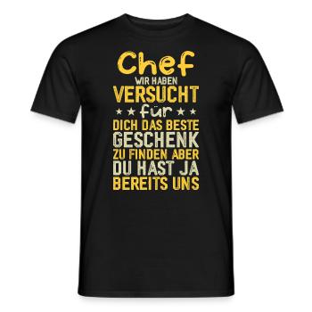We Have Tried The Best Gift - Men's T-Shirt - black - Front - AI Model Male 178 light (178cm)