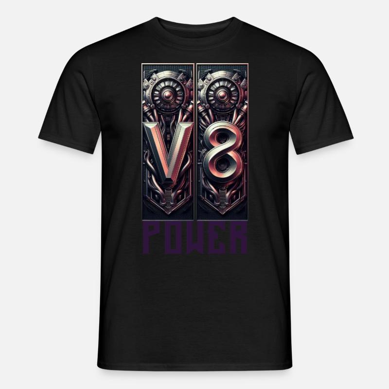 V8 Power - Männer T-Shirt - Schwarz