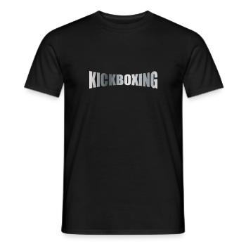 KICKBOXING - Männer T-Shirt - Schwarz - Vorne - AI Model Male 178 light (178cm)