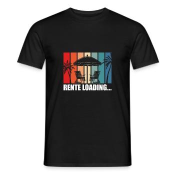 Rente loading Ruhestand Renteneintritt Geschenke - Männer T-Shirt - Schwarz - Vorne - AI Model Male 178 light (178cm)