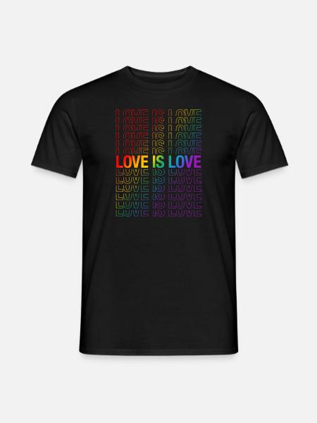 Liebe ist Liebe - Männer T-Shirt - Schwarz