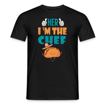 Ihr i m der Koch Geschenk Tacos Taco Mexiko - Männer T-Shirt - Schwarz - Vorne - AI Model Male 178 light (178cm)