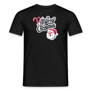 Merry Christmas - T-shirt homme - noir - Devant - AI Model Male 178 light (178cm)