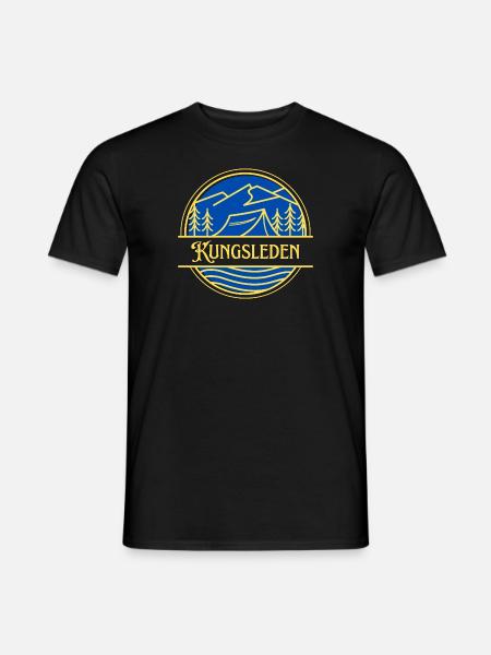 Kungsleden Königspfad Pilgrimsvandring Sverige Vandring - T-shirt herr - svart