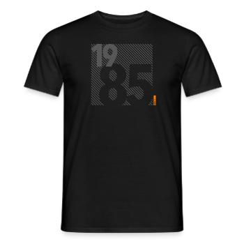 Fabriqué en 1985 Rétro 40e anniversaire cadeau - T-shirt homme - noir - Devant - AI Model Male 178 light (178cm)