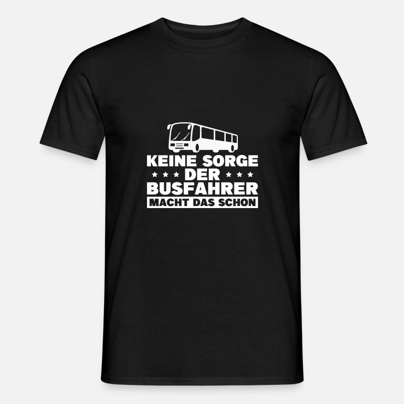 Busfahrer Geschenke - Männer T-Shirt - Schwarz