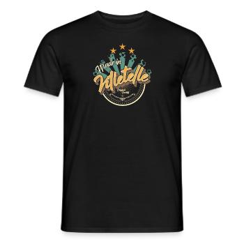 Made in Villetelle - T-shirt homme - noir - Devant - AI Model Male 178 light (178cm)