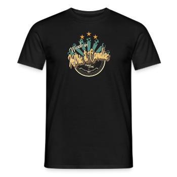 Made in Vestric et Candiac - T-shirt homme - noir - Devant - AI Model Male 178 light (178cm)