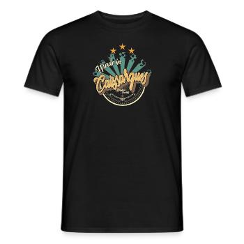 Made in Caissargues - T-shirt homme - noir - Devant - AI Model Male 178 light (178cm)