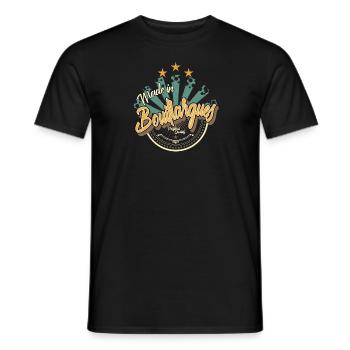 Made in Bouillargues - T-shirt homme - noir - Devant - AI Model Male 178 light (178cm)