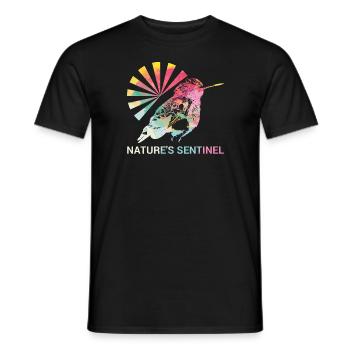 Gardiens de la nature #Kolibri - T-shirt homme - noir - Devant - AI Model Male 178 light (178cm)