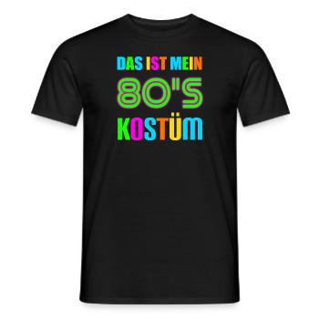 80s Kostüm Retro 80er Jahre Fan Achtziger - Männer T-Shirt - Schwarz - Vorne - AI Model Male 178 light (178cm)