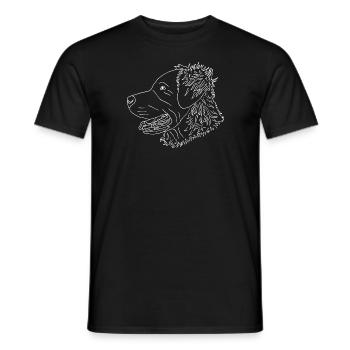 Golden Retriever - Männer T-Shirt - Schwarz - Vorne - AI Model Male 178 light (178cm)