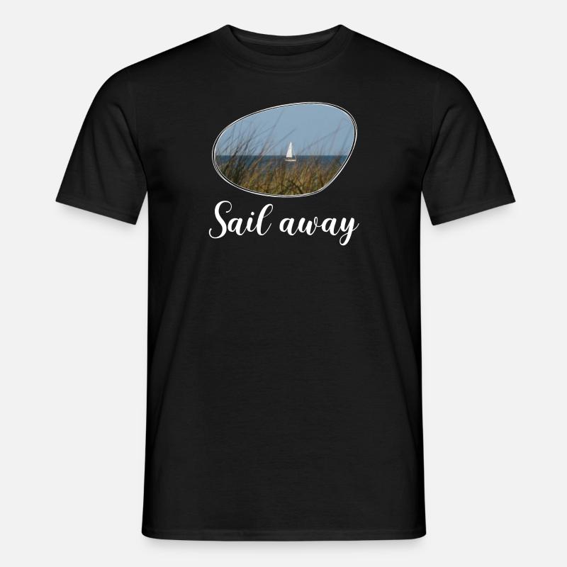 Sail away - Männer T-Shirt - Schwarz