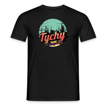Tychy Upper Silesia - Men's T-Shirt - black - Front - AI Model Male 178 light (178cm)