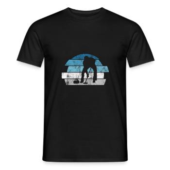 Curling sur glace Curling Retro Cadeau - T-shirt homme - noir - Devant - AI Model Male 178 light (178cm)
