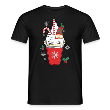 Cadeaux de Noël Noël - T-shirt homme - noir - Devant - AI Model Male 178 light (178cm)