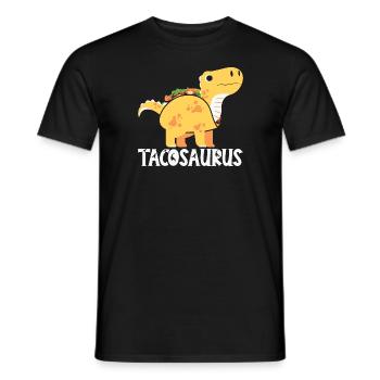 tacosaurus - Men's T-Shirt - black - Front - AI Model Male 178 light (178cm)